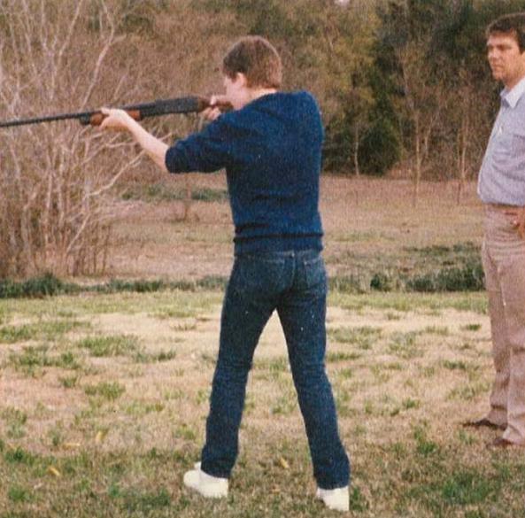 Chris Kyle, adolescente, já treinando sua pontaria