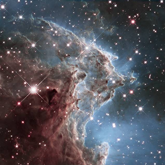 <p>A Nebulosa Cabeça de Macaco, captada pelo telescópio Hubble em visão infravermelha</p>