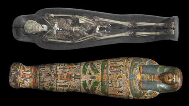 <p>Múmias são do acervo do museu e datam de 3.500 A.C a 700 D.C</p>