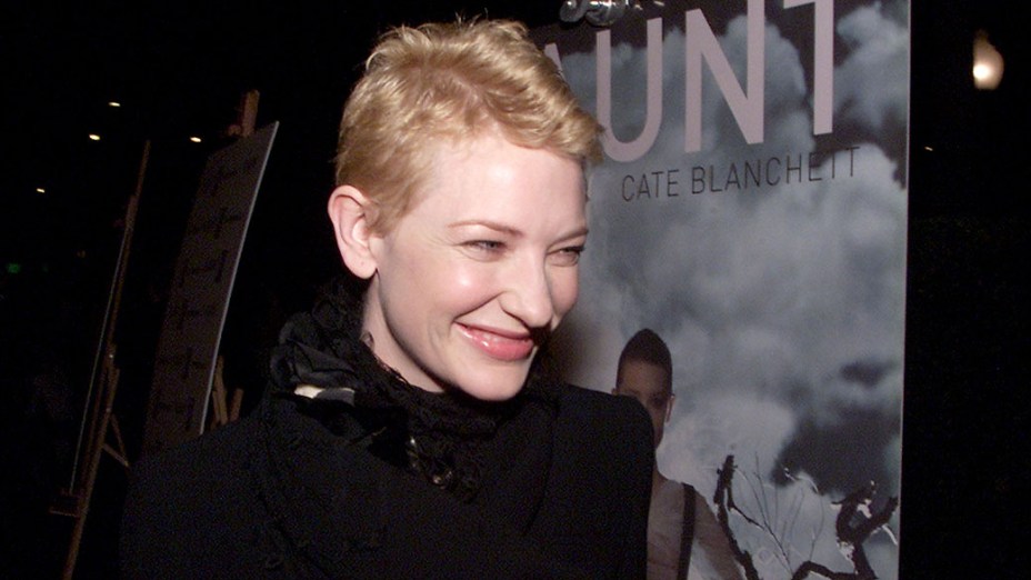 Cate Blanchett no lançamento do filme O Dom da Premonição, em 2000