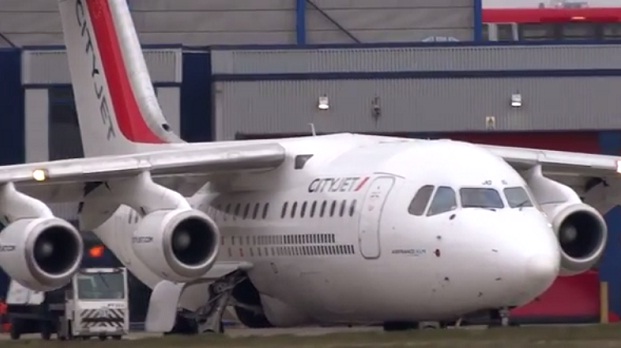 Uma aeronave Avro RJ85 da CityJet