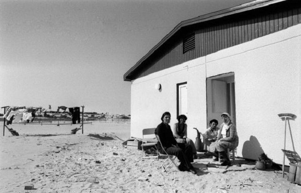 A colônia de Netzer Hazani na Faixa de Gaza, em 1977. Sharon promoveu a expansão de colônias quando ministro da Agricultura no final dos anos 70