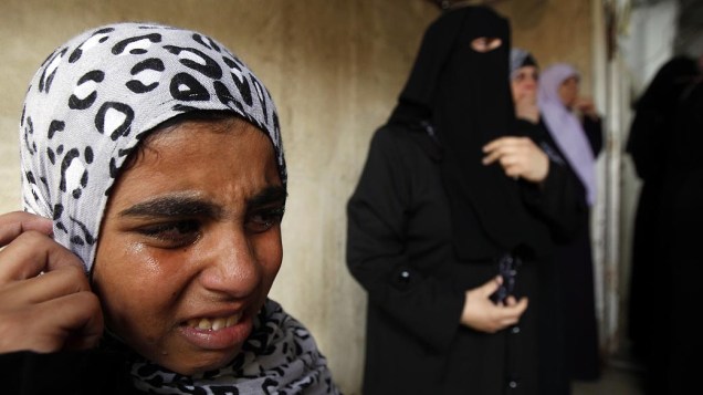 Família de Tasneem al-Nahal, garota palestina de 13 anos morta durante os ataques à Gaza
