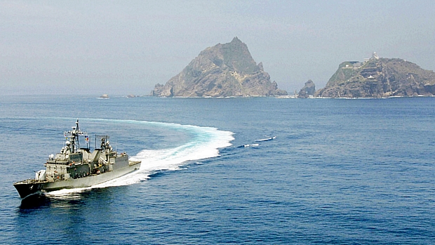 Marinha sul-coreana ocupa as ilhas desde 1954