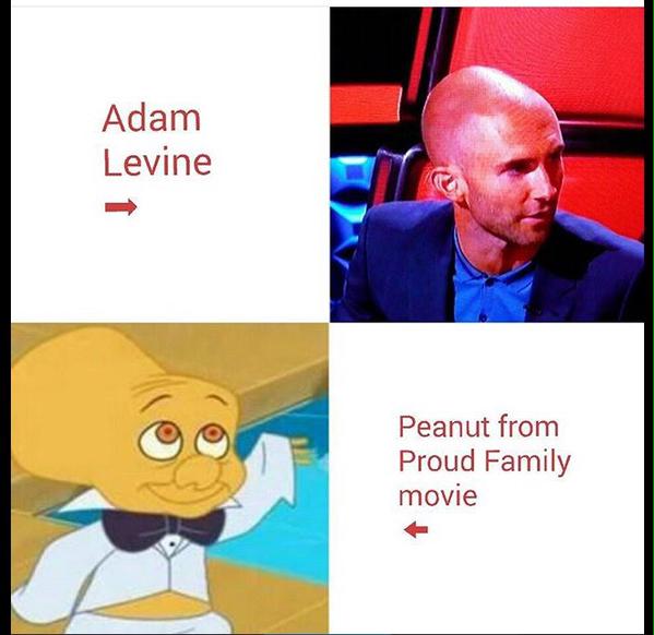O cantor também pode ter se inspirado no personagem Peanut, do filme The Proud Family Movie