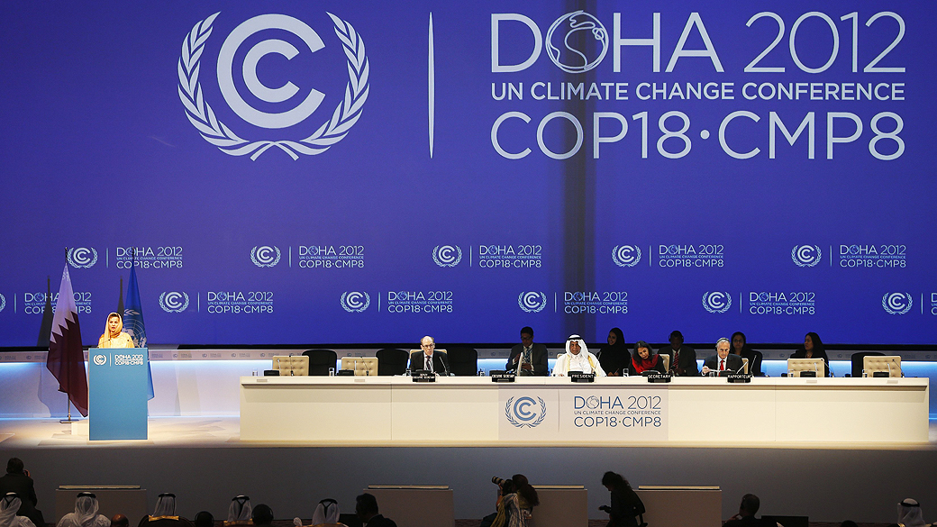 Sessão de abertura da COP-18, Cúpula das Nações Unidas sobre Mudança Climática realizada em Doha, Catar
