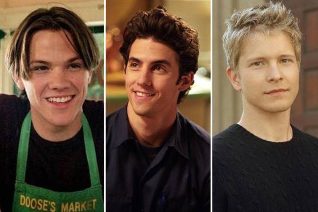 Dean (Jared Padalacki), Jess (Milo Ventimiglia) e Logan (Matt Czuchry), de ‘Gilmore Girls’