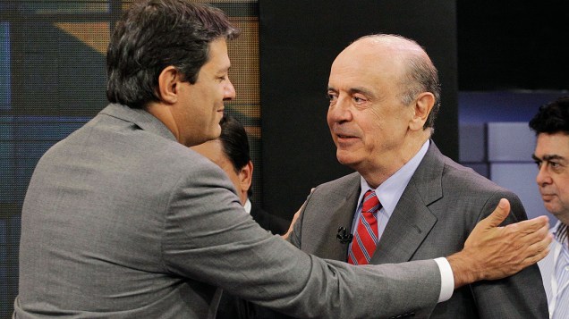 Debate entre os candidatos à Prefeitura de São Paulo Fernando Haddad (PT) e Jose Serra (PSDB), para o 2º turno