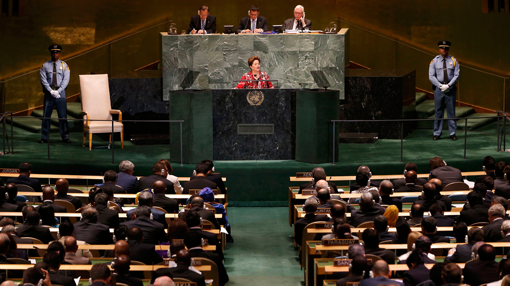 Presidente Dilma Roussef discursa na abertura da 67ª Assembleia Geral da ONU em Nova York