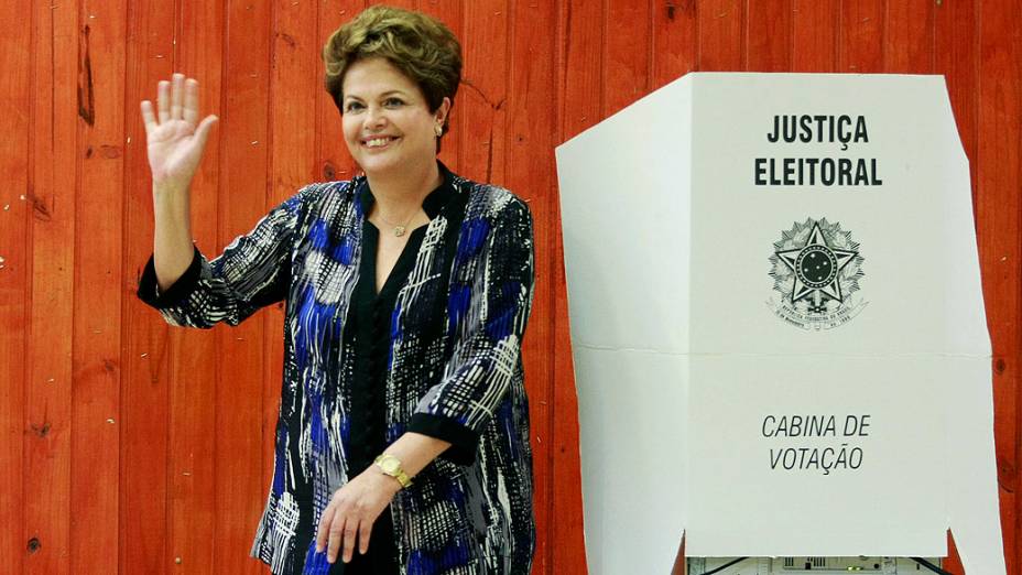 A presidente Dilma Rousseff votou na manhã deste domingo em Porto Alegre