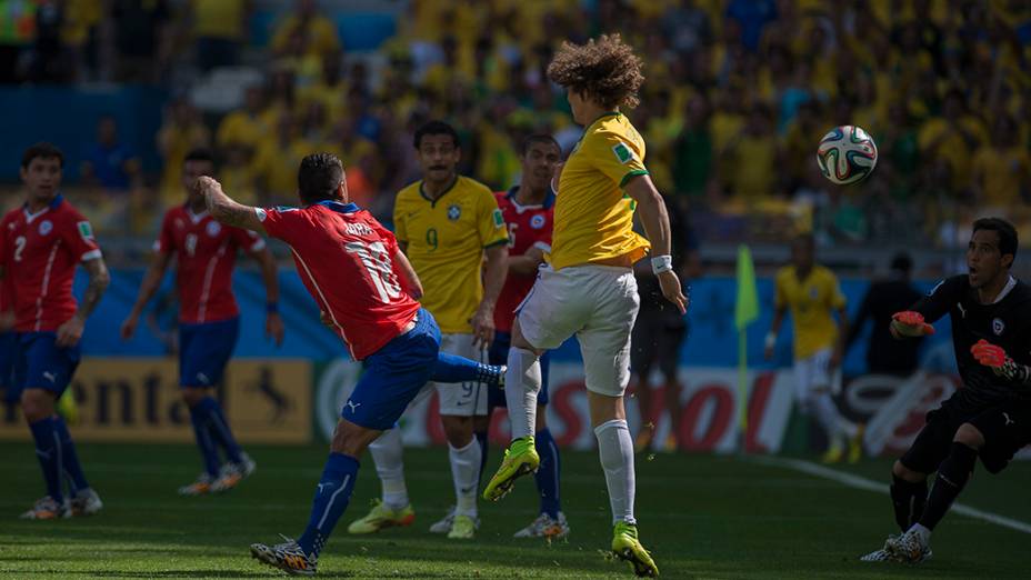 Lance do gol do Brasil contra o Chile