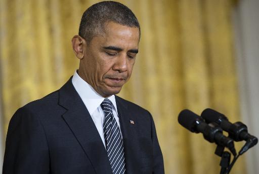 O presidente dos Estados Unidos, Barack Obama, na Casa Branca, em Washington, em 24 de outubro de 2013