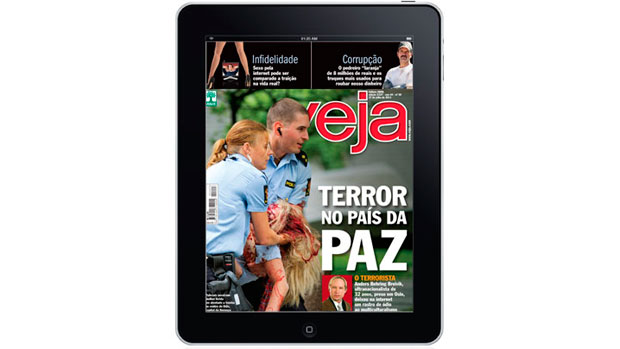 Edição impressa de VEJA no iPad
