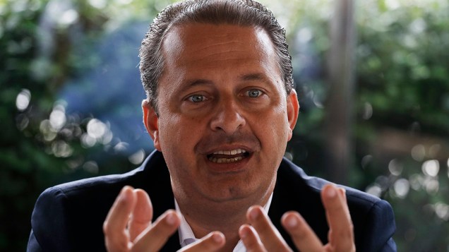 Eduardo Campos durante entrevista em 2014