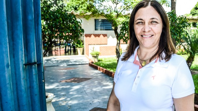 Maria Cristina Prado, diretora da Escola Municipal Hebe de Almeida Leite Cardoso, de Novo Horizonte (SP)