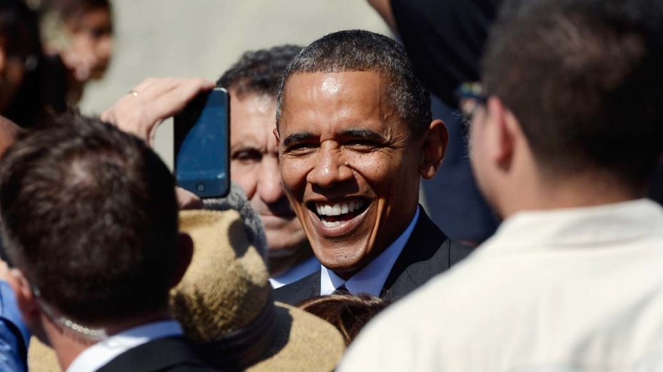 Barack Obama durante campanha em Keene, na Califórnia