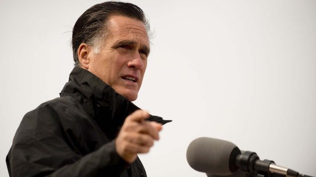 Mitt Romney durante campanha em Iowa, em 09/10/2012