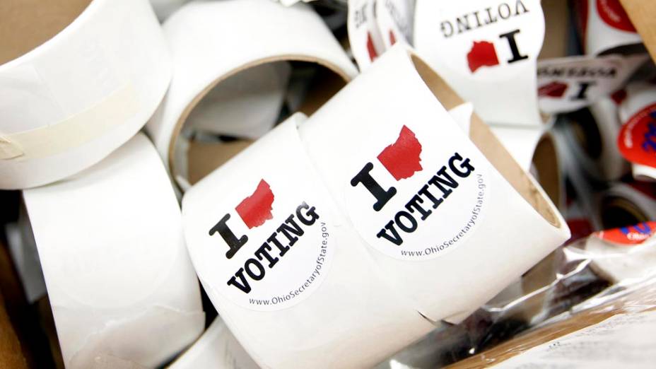 Adesivos Eu amo votar em Newark, Ohio