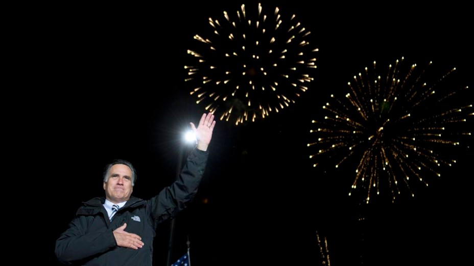 Mitt Romney em campanha na Pensilvânia