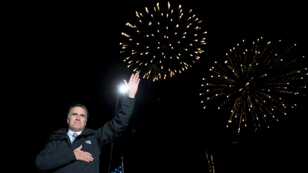 Mitt Romney em campanha na Pensilvânia