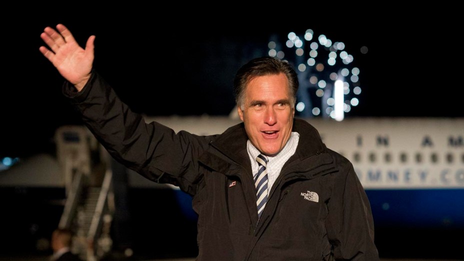 Mitt Romney em campanha na Pensilvânia