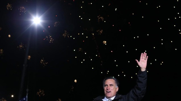 Mitt Romney durante campanha na Pensilvânia