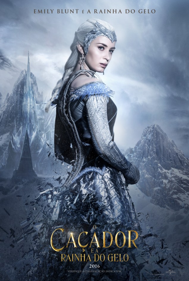 Emily Blunt no filme O Caçador e a Rainha de Gelo