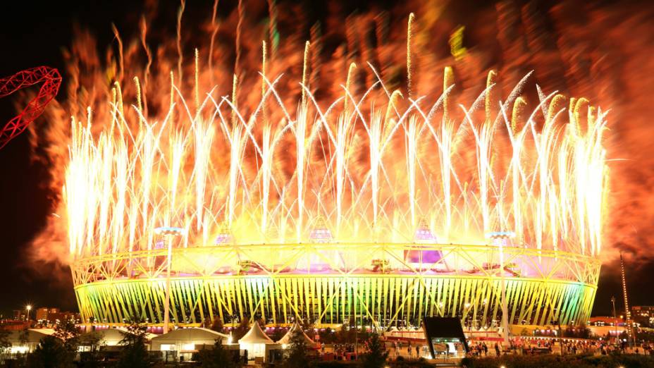 Festa de encerramento dos Jogos Olímpicos de Londres, em 12/11/2012