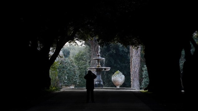 Entrada de Castel Gandolfo, onde Bento XVI permanecerá por dois meses após a renúncia