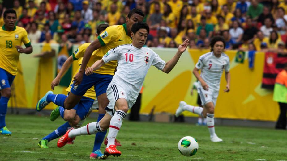 Brasil em estréia na Copa das Confederações contra o Japão, em Brasília