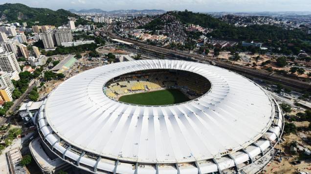 Vista aérea do Estádio do Maracanã