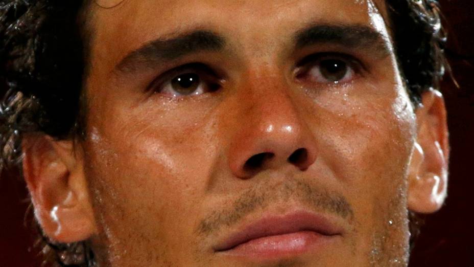 Rafael Nadal chorou após derrota na final do Aberto da Austrália