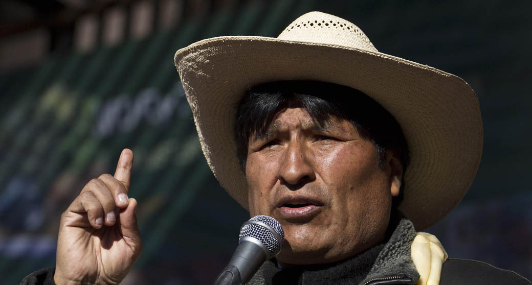 Evo Morales, presidente da Bolívia