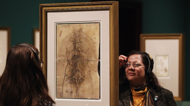 <p>Exposição reúne estudos do corpo-humano realizados por Leonardo Da Vinci</p>