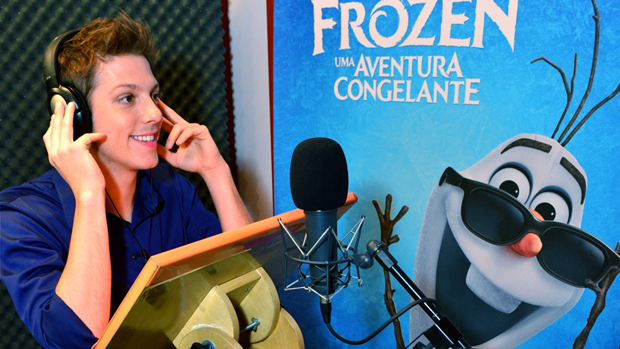 Fábio Porchat dublando ‘Frozen’, da Disney