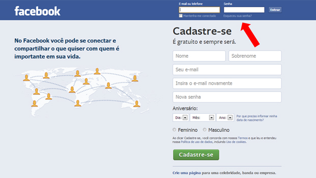 Como Recuperar Senha do Facebook