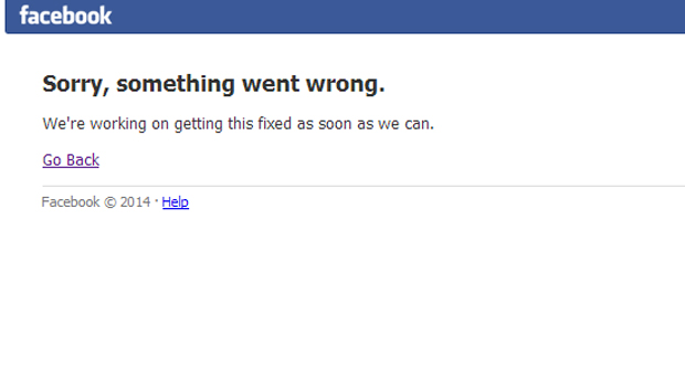 Facebook fora do ar