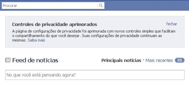 Cadastrados brasileiros no Facebook já podem visualizar novo modelo de privacidade