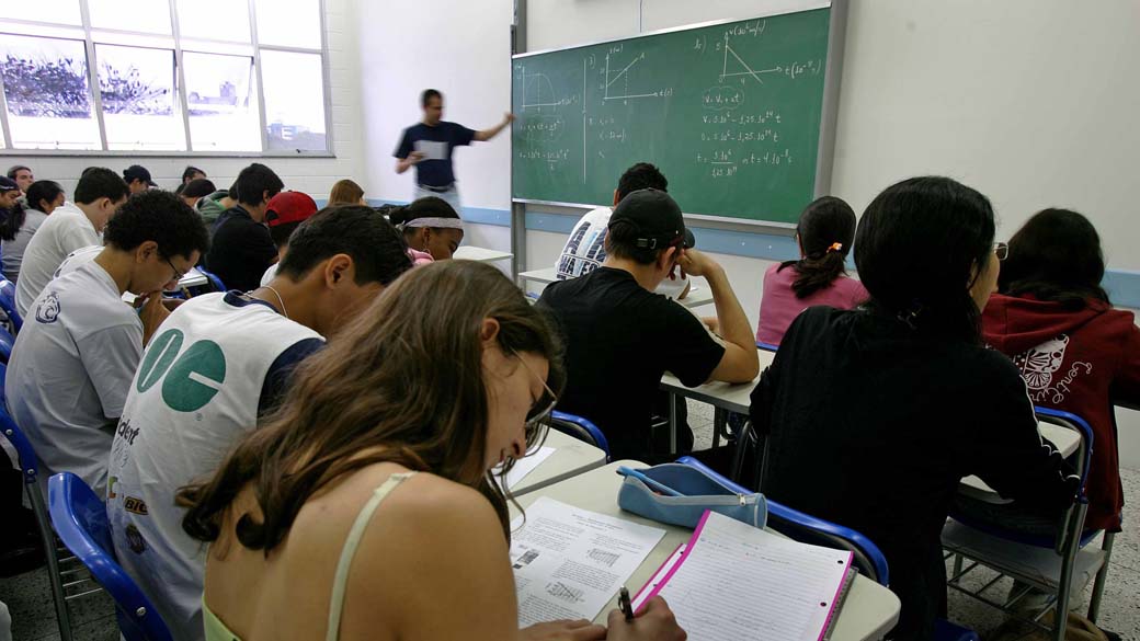 Sala de aula da Universidade Federal do ABC (UFABC), Santo André (SP)