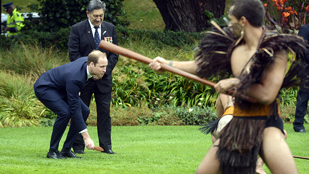 Príncipe Willian durante visita à Nova Zelândia