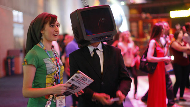 Jogadores durante a Electronic Entertainment Expo, em Los Angeles