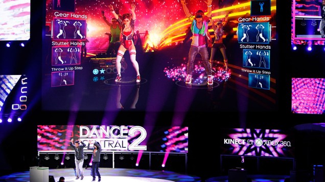 Desenvolvedores do Dance Central 2 demonstram o jogo para Kinect na E3 de 2011
