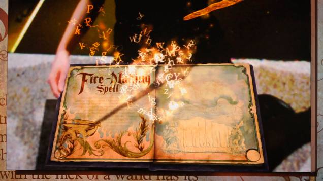 O "Livro dos Feitiços" por J.K. Rowling, livro interativo desenvolvido para o PlayStation 3 da Sony