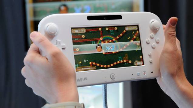 Demosntração do novo Wii U GamePad apresentado na feira na Electronic Entertainment Expo, Los Angeles