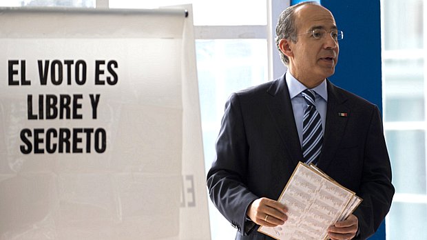 'O México poder votar em liberdade é um privilégio', disse Felipe Calderón