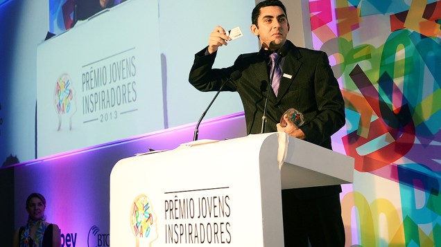 Felipe Machado foi um dos vencedores do Prêmio Jovens Inspiradores
