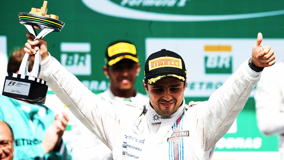 Felipe Massa conquistou o terceiro lugar no GP Brasil