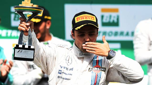 Felipe Massa conquistou o terceiro lugar no GP Brasil