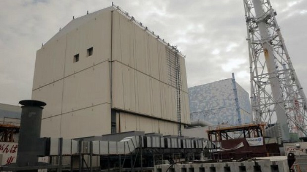 Prédios da usina nuclear de Fukushima