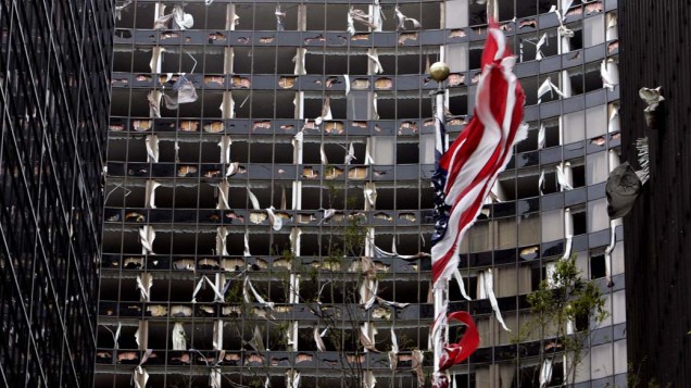 Hotel destruído pelo Furacão Katrina em Nova Orleans, em 29 de agosto de 2005